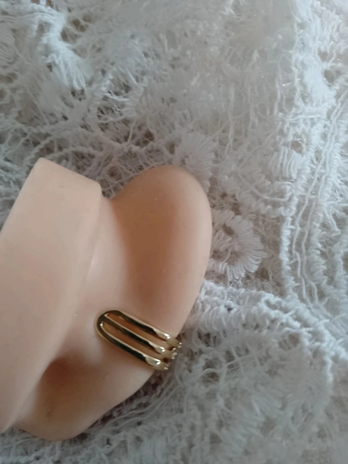 Gouden slang oorbellenclip – photo 2